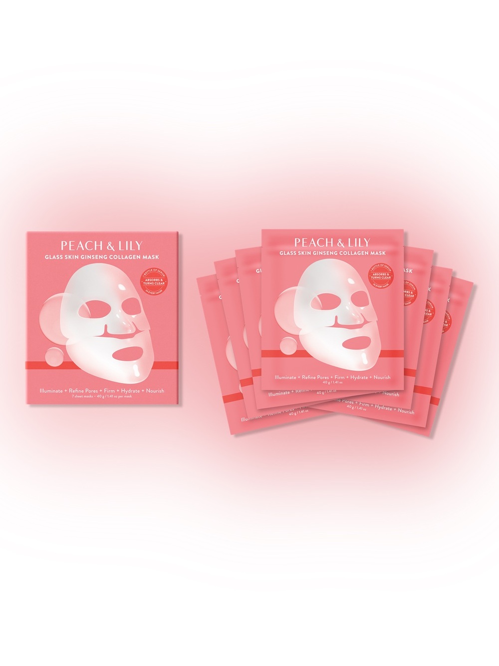 Peach & Lily Glass Skin Ginseng
Collagen Mask Set - 7ct - Ulta Beauty, NEW!